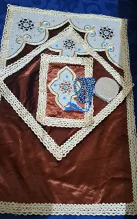 سجاده مخمل کارشده نو