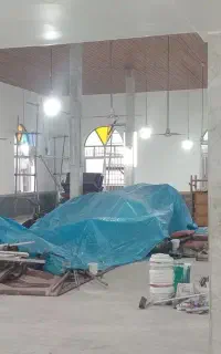 نقاشی ساختمان و نصب کلیه متریالهای داخلی