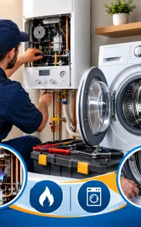 تعمیر و سرویس پکیج ،بخاری ،آبگرمکن،لباسشویی،شبانه