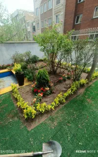 خدمات باغبانی گلکاری باغچه کاری تعویض خاک گلدان