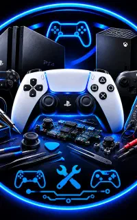 تعمیر انواع دسته های ps4 و ps5 و Xbox ویروس کیبرد