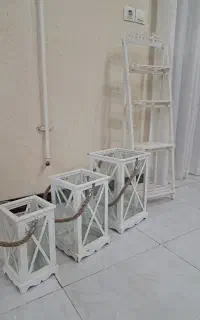 استند گلدان و جاشمعی