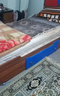 تخت یک نفره بزرگ سال پسرانه بدون تشک