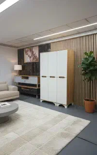 کمد لباس 6 درب با دو کشو در داخل مدل یاغمور