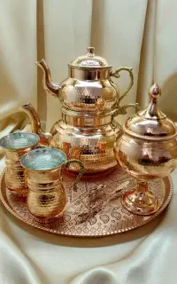 کتری قوری مسی
