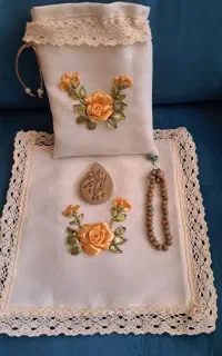 جانمازهای کیسه ای رباندوزی شده