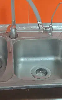 سینک  عمیق و دو لگن استیل البرز