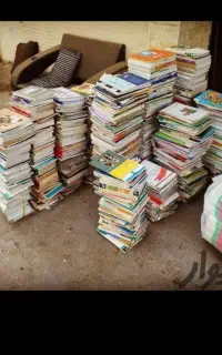 ضایعات کتاب وکارتن وآهن وموتور کولر سوخته و۰۰۰۰