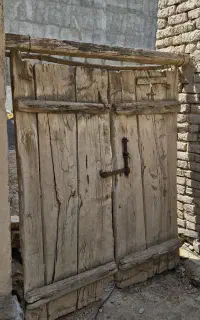 درب چوبی