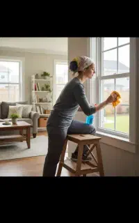 کارگر خانم برای نظافت