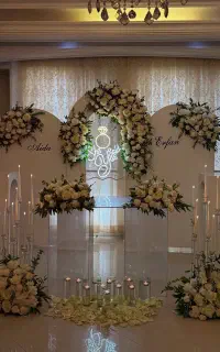 گل آرایی بادکنک آرایی اجاره لوازم  باکس نامزدی