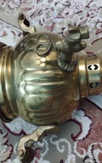 سماور زغالی یک لیتری شیک