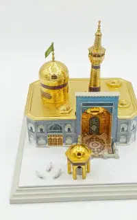 ماکت دکوری حرم امام رضا (ع) برقی و چراغ‌دار (تمیز)