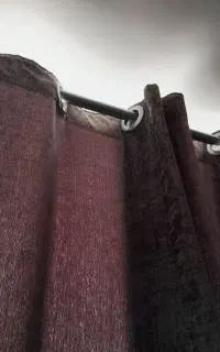 دو عدد پرده طوسی پانچ جنس مخمل
