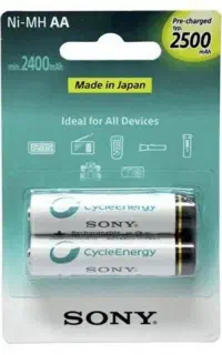 باتری شارژی قلمی سونی مدل Sony CycleEnergy 2500mAh