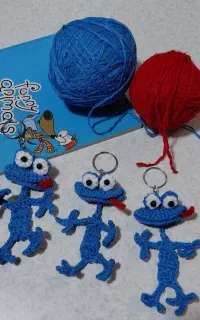 عروسک بافتنی مارمولک