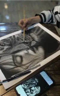 طراحی سیاه قلم