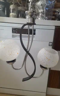 یک عدد لوستر آشپزخانه دو شاخه