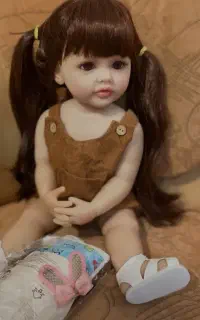 عروسک تمام سیلیکونی ۵۸ سانتی برند اروپایی  اصل