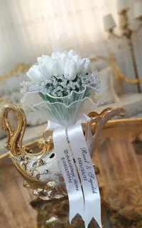 دسته گل عروس،ماشین عروس، باکس گل، پول، نوزاد