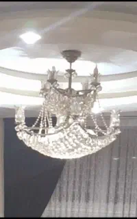 لوستر برنجی اصل دو طبقه