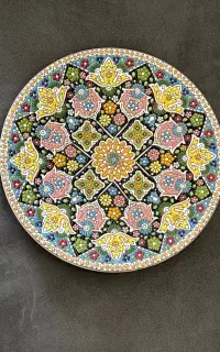 بشقاب میناکاری سفال