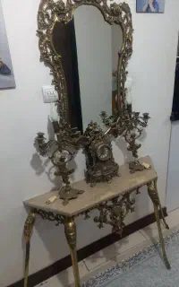 آیینه شمعدان سالم سالم.جنس سنگین