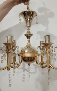2 عدد لوستر 4 شاخه‌ی 8 شعله کلاسیک