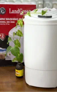 ماشین لباسشویی و پتو شور