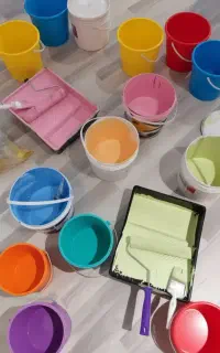 نقاشی ساختمان و درب و پنجره