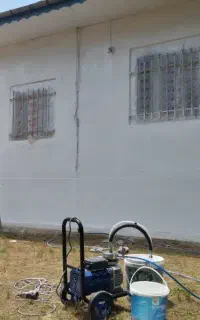 نقاشی ساختمان ونما  با دستگاه ایرلس