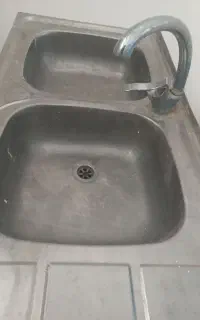 سینک دو لگنه به همراه شیر ظرفشویی سالم