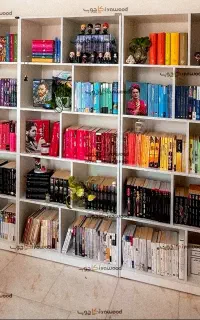 کتابخانه ویترین مدل K80 قفسه