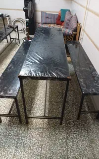 لوازم کافه میز و نیمکت و میز کار و سماور،منقل