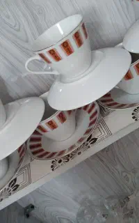 فنجان نعلبکی قدیمی ،۲ دست