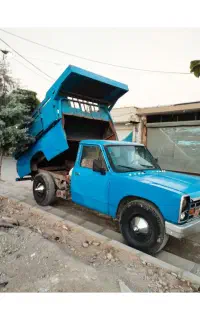 نخاله .خاک ،بارگیری ،بار، نیسان کمپرسی بابکت