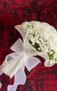 دسته گل روبانی