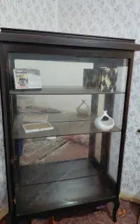 فروش بوفه ویترینی چوبی تمیز دکور