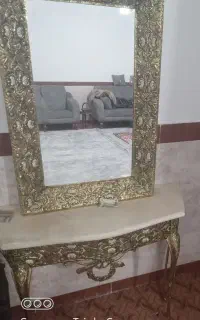 اینه وشمعدان طرح برنز