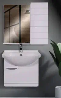 ست روشویی کابینتی چینی آینه باکس سایز40.35 شیرالات