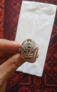 انگشتر نقره تاج