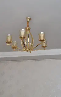 لوستر شش شعله کاملا سالم