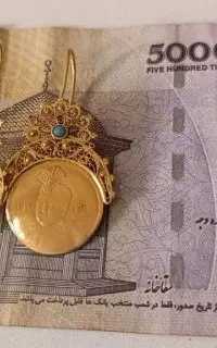 گوشواره طلا احدشاه قاجار