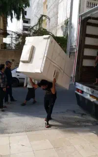 اتوبارحمل بار اسباب کشی منزل باکارگرباماشین ایسوزو