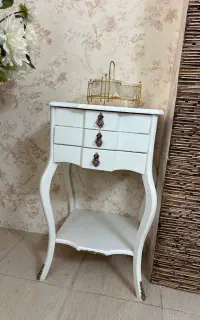 میز تلفن چوبی