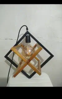 لوستر ادیسونی با لامپ