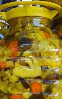 ترشی گل کلم مخلوط خانگی تازه وکاملا بهداشتی