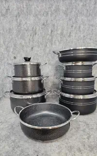 ارسال رایگان سرویس قابلمه ۷پارچه گرانیتی اپادانا