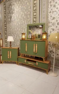 ست کامل میز تی وی آینه کنسول و جاکفشی ۱۵۷۰۰