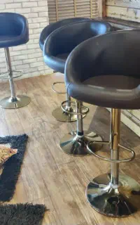 صندلی زین اسبی چرخدار پشت کانتر
